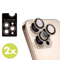 imoshion 2er-Pack Objektivschutz für Kamera für das Apple iPhone 16 Pro / 16 Pro Max - Desert / Titanium