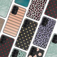 imoshion Design Hülle Samsung Galaxy A53 - Striped peach reverse