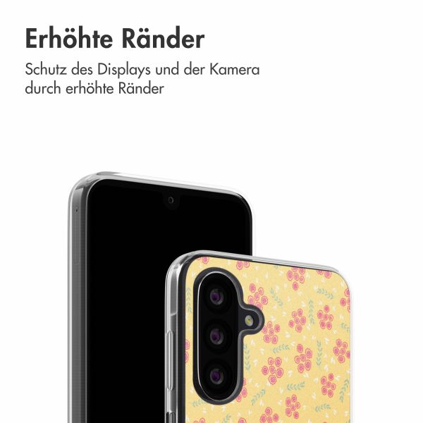 imoshion  Design Hülle für das Samsung Galaxy A26 - Sunny Yellow Petite Flowers