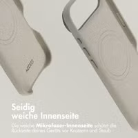 Accezz MagSafe Leather Backcover Apple iPhone Air - Light Grey