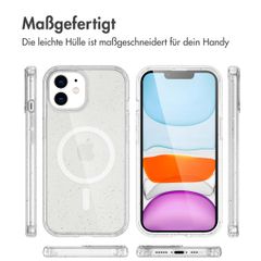 imoshion Sparkle Back Cover mit MagSafe Apple iPhone 12 (Pro) - Glitzer Transparent