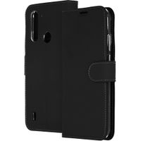 Accezz Wallet TPU Klapphülle Motorola Moto G8 Power Lite - Schwarz