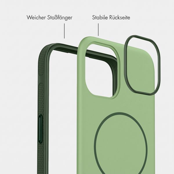 imoshion Color Backcover mit Thin MagSafe Ring Apple iPhone 14 / 13 - Dunkelgrün
