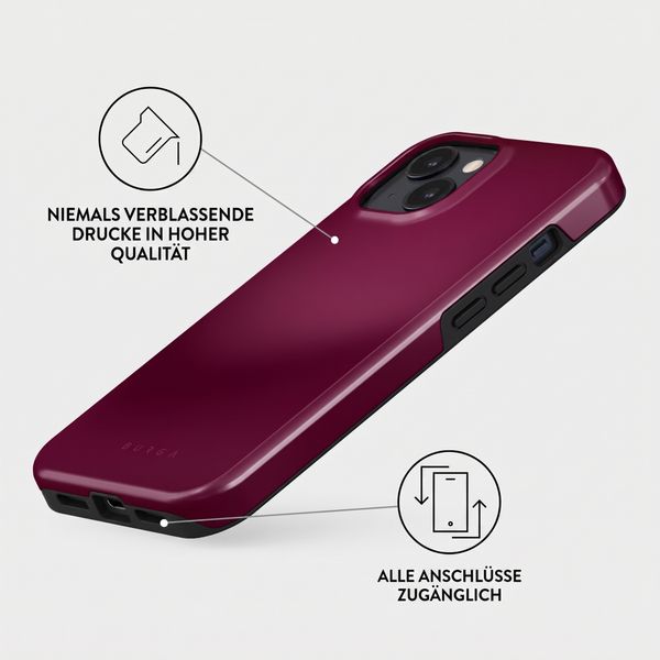 Burga Tough Back Cover MagSafe Apple iPhone 14 - Dark Cherry