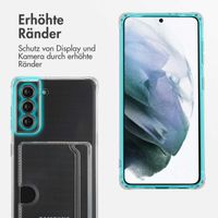 imoshion Soft Case Back Cover mit Kartenhalter Samsung Galaxy S21 - Transparent
