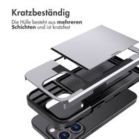 imoshion Backcover mit Kartenfach Apple iPhone 15 Pro - Grau