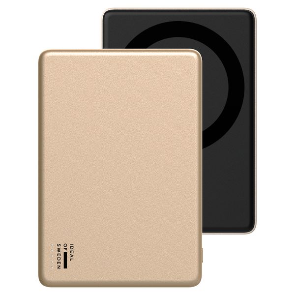 iDeal of Sweden Slim MagSafe Powerbank 5.000 mAh - Kabellose Powerbank - Gold