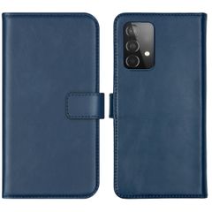 Selencia Echtleder Klapphülle Samsung Galaxy A52(s) (5G/4G) - Blau