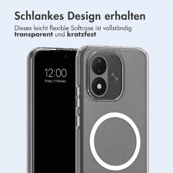imoshion Protective Back Cover mit MagSafe Xiaomi Redmi Note 17 (5G) - Transparent