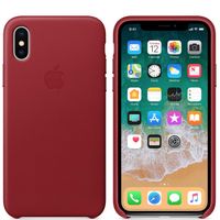 Apple Leder-Case Red für das Apple iPhone X(s)