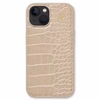 iDeal of Sweden Vegan Leather Back Cover Apple iPhone 13/14/15/16e - Warm Beige Croco