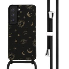 imoshion Silikonhülle design mit Band für das Samsung Galaxy S22 - Sky Black