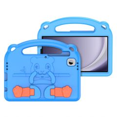 Dux Ducis Kindersichere Panda Schutzhülle mit Ständer für das Samsung Galaxy Tab A9/ A7 Lite - Blau