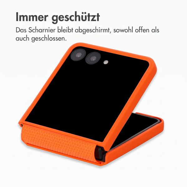 Accezz Grid Backcover Samsung Galaxy Z Flip 8 - Orange