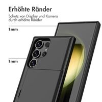 imoshion Backcover mit Kartenfach Samsung Galaxy S24 Ultra - Schwarz