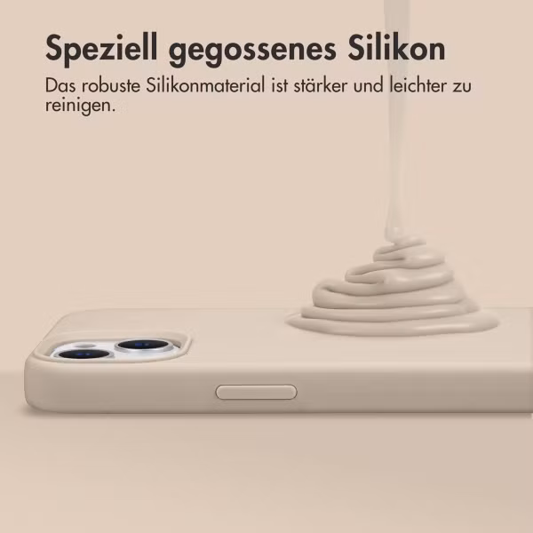 Accezz Liquid Silikoncase mit MagSafe Samsung Galaxy S23 FE - Stone