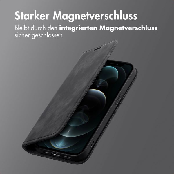 imoshion Slim Klapphülle Apple iPhone 12 (Pro) - Schwarz