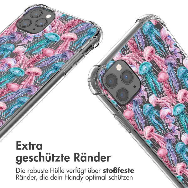 imoshion Design Hülle mit Band Apple iPhone 11 Pro - Jellyfish Watercolor