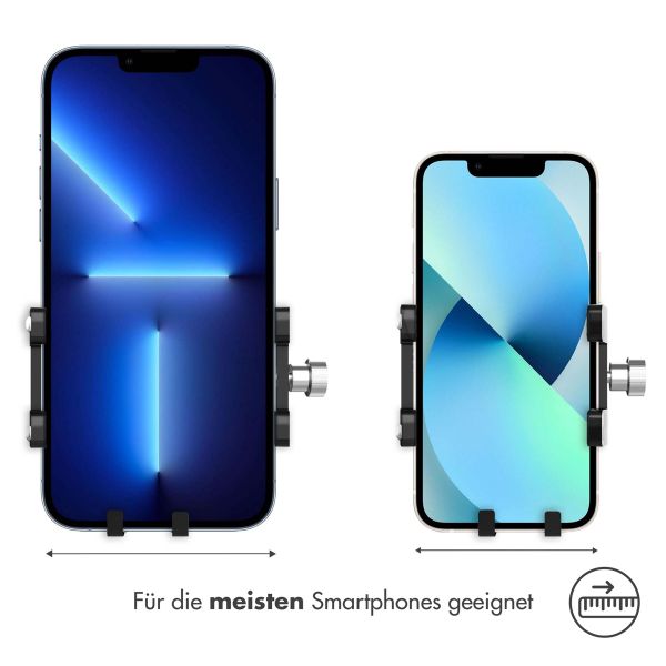 Accezz Handyhalterung Fahrrad für das iPhone 6 Plus - verstellbar - universell - Aluminium - schwarz