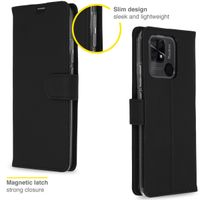 Accezz Wallet TPU Klapphülle Xiaomi Redmi 10C - Schwarz