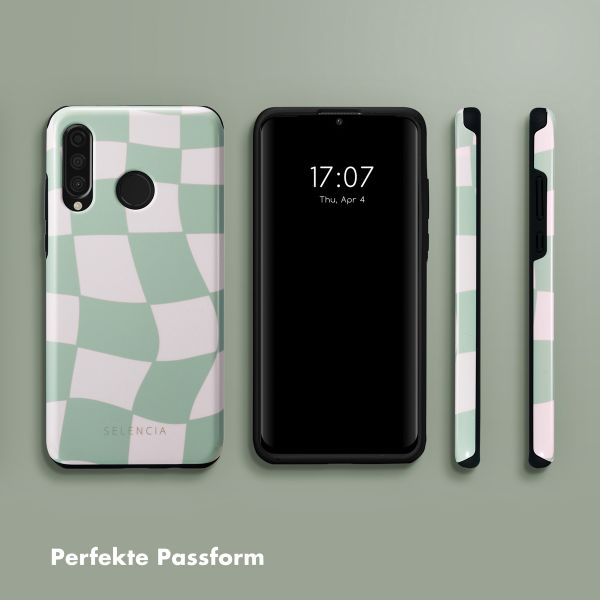 Selencia Vivid Tough Back Cover für das Huawei P30 Lite - Groovy Sage Green