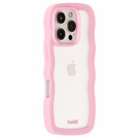 Holdit Wavy Case Apple iPhone 16 Pro Max - Transparent / Pink