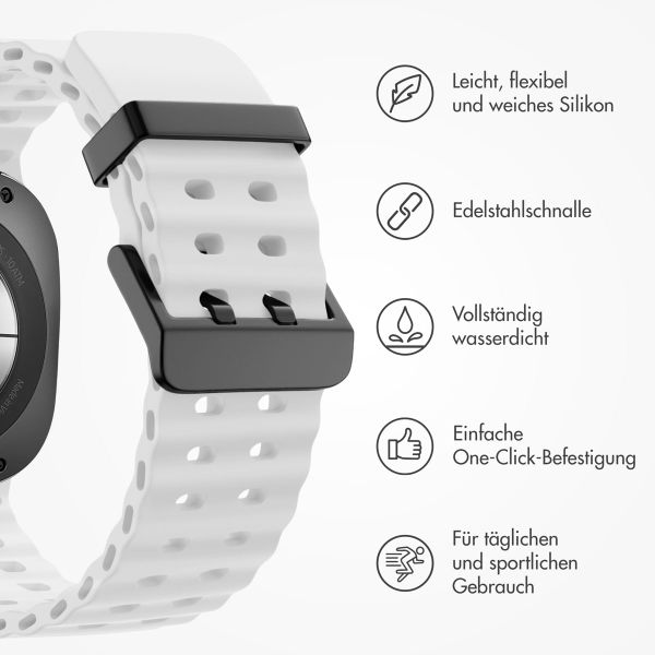 imoshion Ocean Silikonarmband für das  Samsung Galaxy Watch Ultra (2024/2025) - Weiß