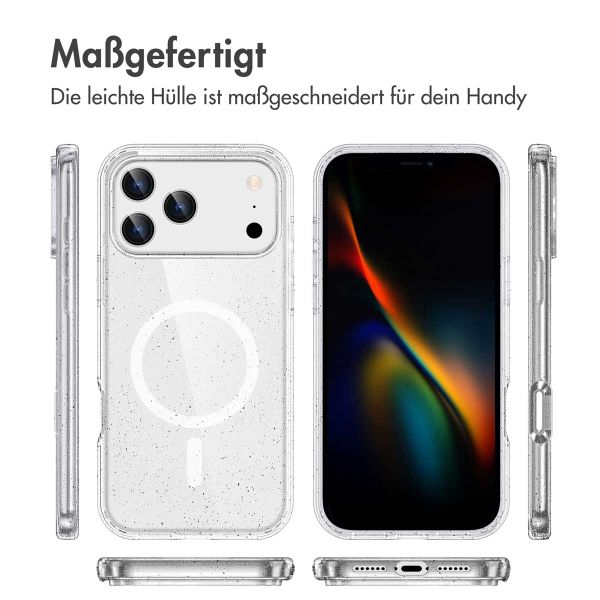 imoshion Sparkle Back Cover mit MagSafe Apple iPhone 17 Pro - Transparent