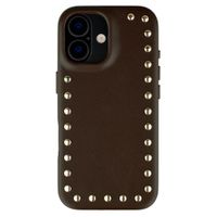 Selencia Studs Backcover mit MagSafe Apple iPhone 17 - Cacao Crush