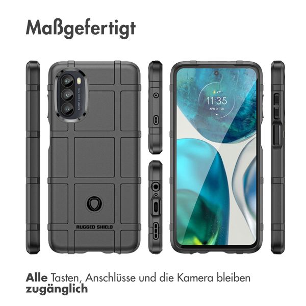 imoshion Rugged Shield Backcover für das Motorola Moto G52 / G82 - Schwarz