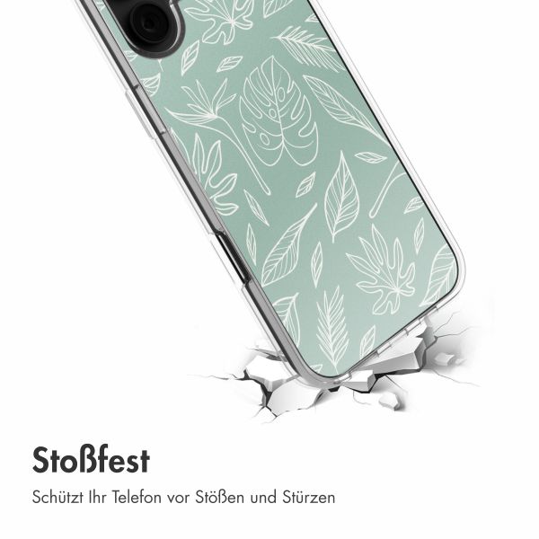 imoshion Design Hülle Apple iPhone 16 - Leaves Line-Art