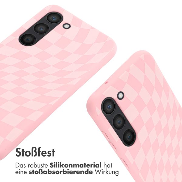 imoshion Silikonhülle design mit Band für das Samsung Galaxy S23 - Retro Pink