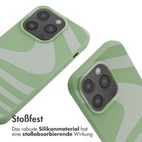 imoshion Silikonhülle design mit Band für das iPhone 14 Pro - Retro Green