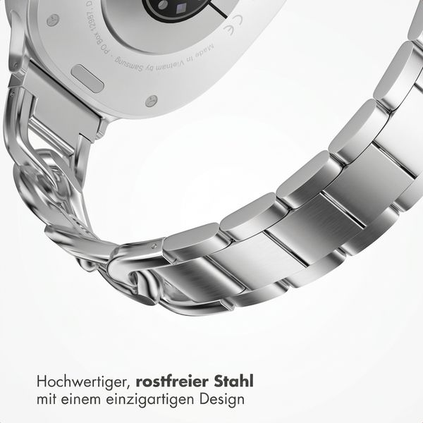Selencia Chain Armband für Samsung Galaxy Watch 9 (40/44mm) / Watch 8 (40/44mm) / Classic (46mm) - Silber