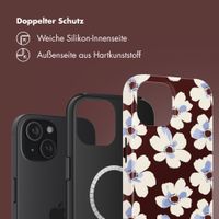 Selencia Vivid Rückabdeckung mit MagSafe Apple iPhone 15 - Choco Flower Pop