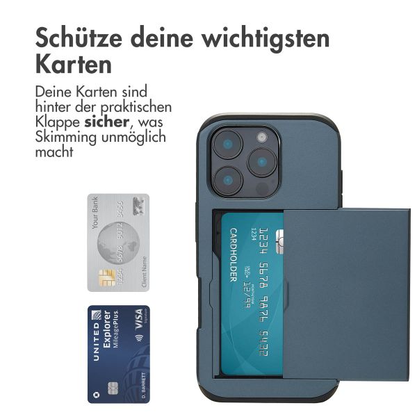 imoshion Backcover mit Kartenfach für das iPhone 16 Pro - Dunkelblau