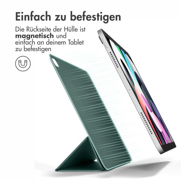 imoshion Magnetic Klapphülle Apple iPad Air 13 Zoll (2025) M3 / (2024) M2 - Dunkelgrün