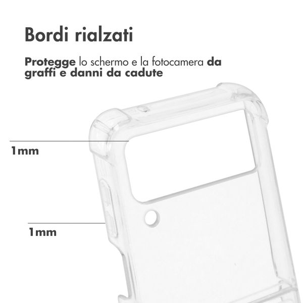 Accezz Clear TPU Backcover Samsung Galaxy Z Flip 4 - Transparent