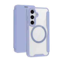 imoshion Transparente Bookcase mit MagSafe Samsung Galaxy S25 / S24 - Lila