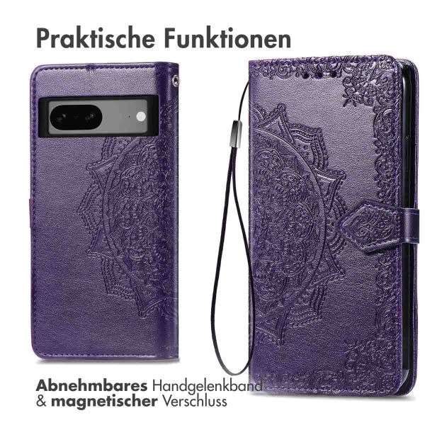 imoshion Mandala Klapphülle Google Pixel 7a - Violett