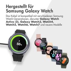 imoshion 2-in-1 USB-C Ladekabel für die Samsung Galaxy Watch - 2 Meter