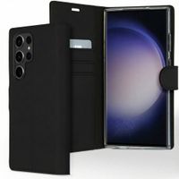 Accezz Wallet TPU Klapphülle Samsung Galaxy S23 Ultra - Schwarz