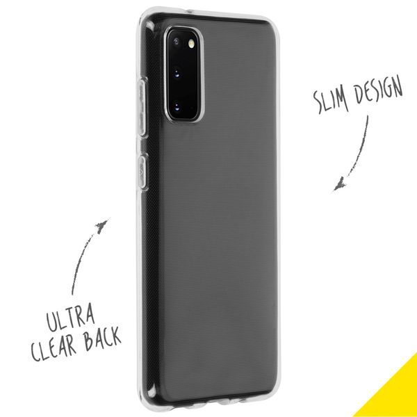 Accezz Clear TPU Backcover Samsung Galaxy S20 - Transparent