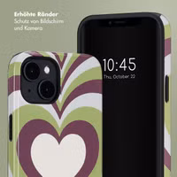 Selencia Vivid Rückabdeckung mit MagSafe Apple iPhone 14 - Double Hearts Plum Fern