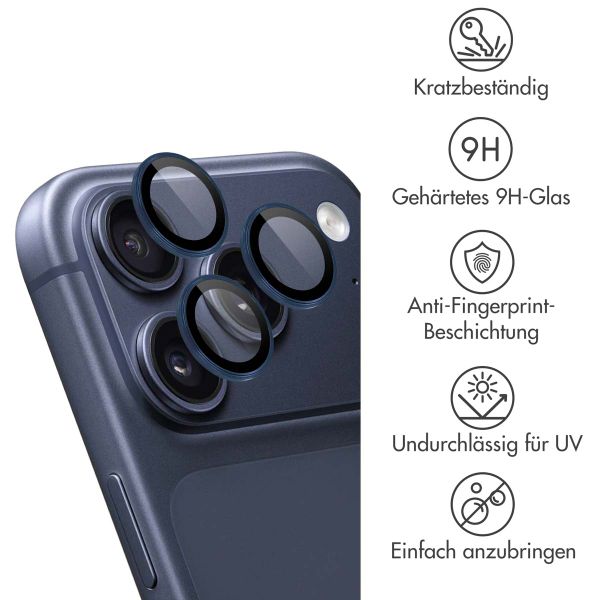 imoshion 2er Pack Kameraobjektivschutz für das Apple iPhone 17 Pro / 17 Pro Max - Dunkelblau
