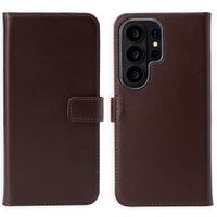 Selencia Echtleder Klapphülle Samsung Galaxy S26 Ultra - Braun