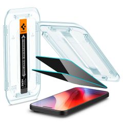 Spigen GLAStR Privacy EZ Fit Displayschutzfolie + Applicator Apple iPhone 16 Pro