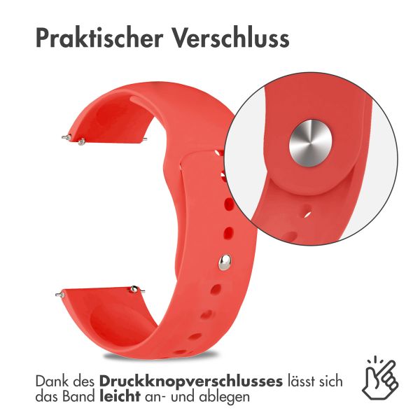 imoshion Silikon Sportarmband -   Universelle 22 mm Anschluss - Rot