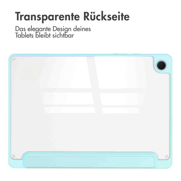 imoshion Trifold Hardcase Klapphülle Samsung Galaxy Tab A9 Plus - Hellblau