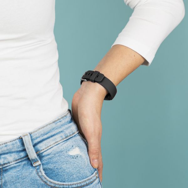 imoshion Silikonband für das Fitbit Inspire 2 - Schwarz